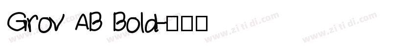 Grov AB Bold字体转换
